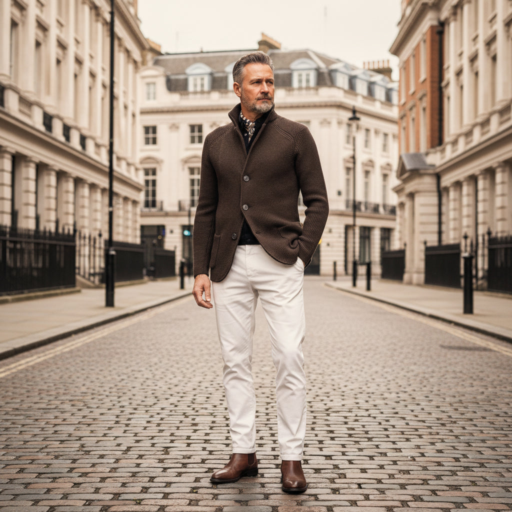 Tomas – Men’s Cardigan | Soft, Classic Fit with Practical Pockets