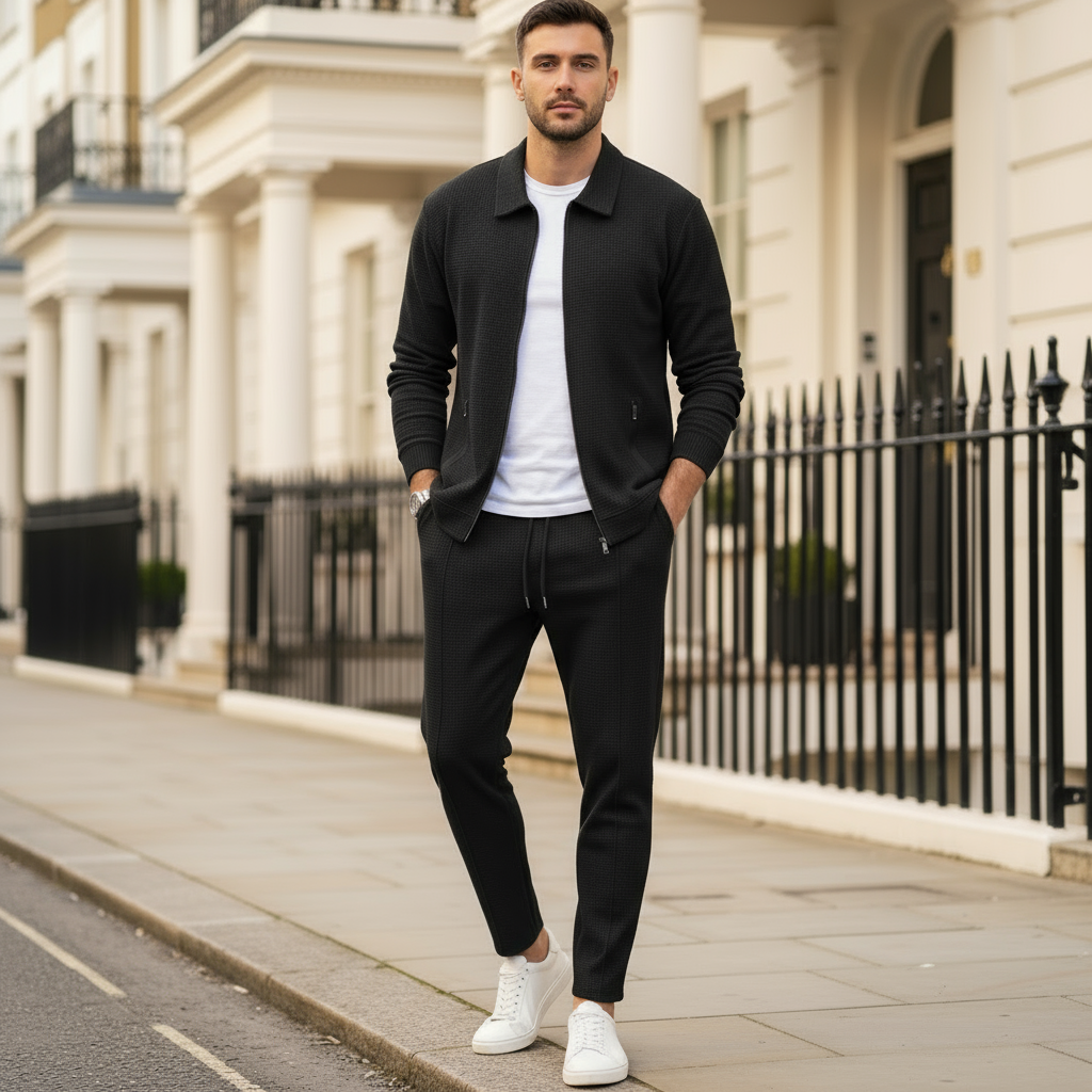 Zambert – Men’s Tracksuit Set | Waffle texture, comfortable fit