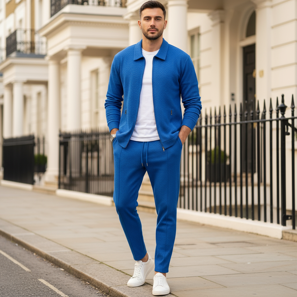 Zambert – Men’s Tracksuit Set | Waffle texture, comfortable fit