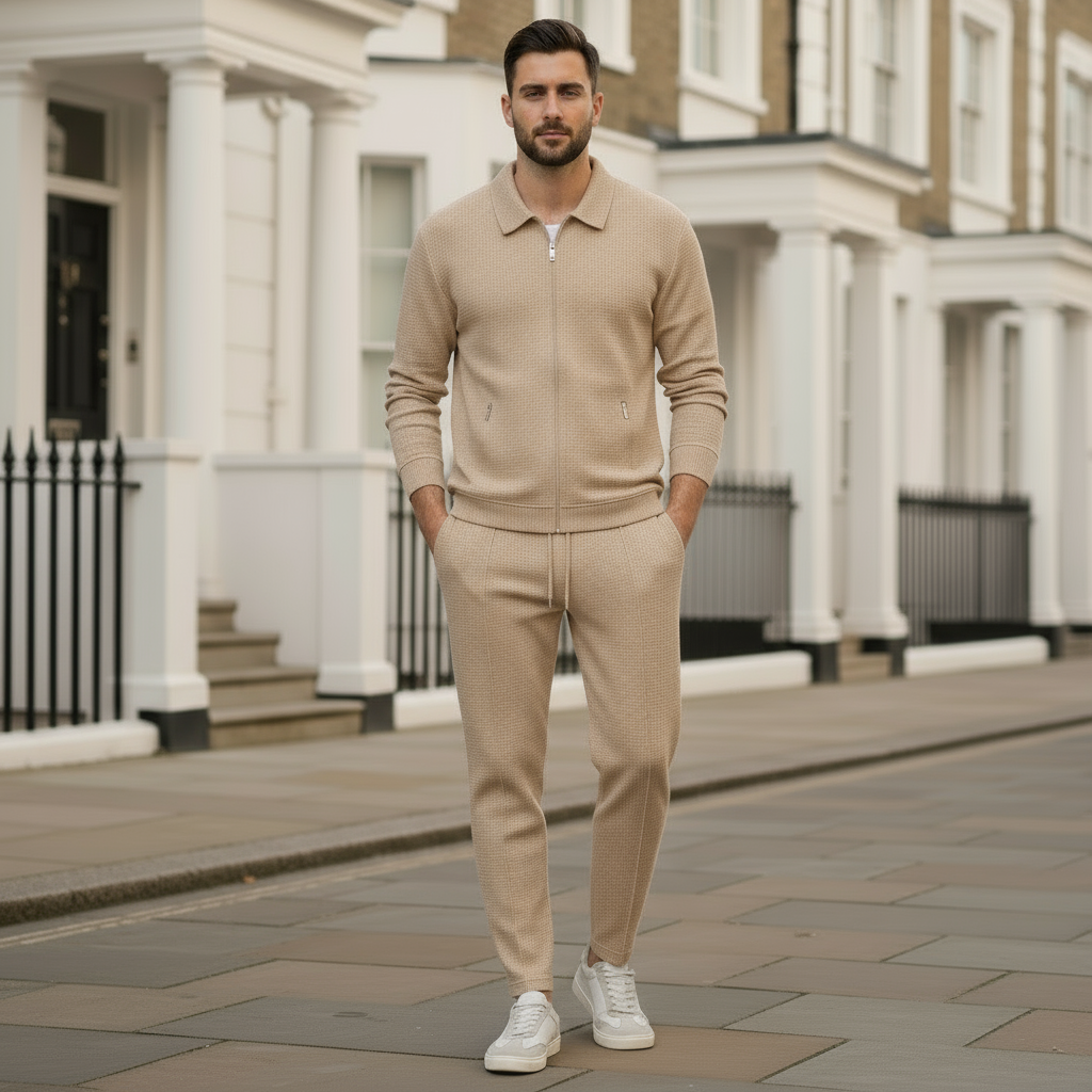 Zambert – Men’s Tracksuit Set | Waffle texture, comfortable fit