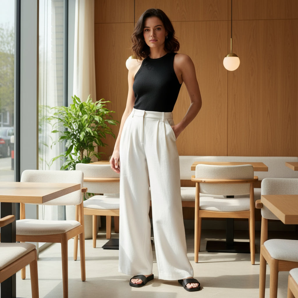 Rowetta – Women’s Wide Leg Trousers | Breathable, relaxed fit